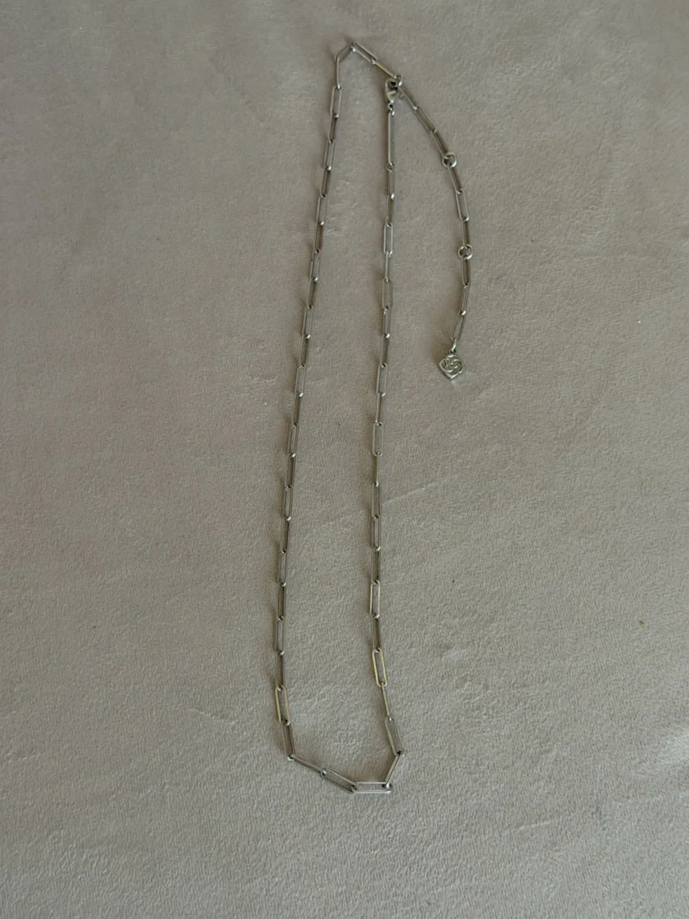 Kendra Scott Courtney Paperclip Necklace in Silver